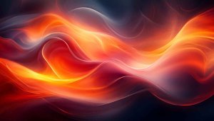 Abstract Fire Wallpaper: Dynamic Waves, 4K Wallpaper for Mobile, Desktop