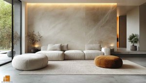 Aesthetic Interior Wallpaper, Modern Living Room Wallpaper, Home Decor