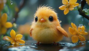 Cute Bird Wallpaper: Yellow Bird, Animal Wallpaper, Bird 4k Wallpaper