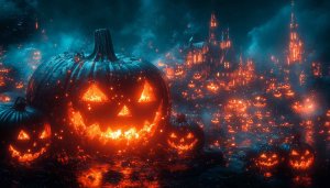 Halloween Pumpkin Wallpaper, Spooky Night, Halloween Background, 4k Wallpaper