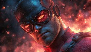 Superhero Wallpaper, Masked Hero, Digital Art, 4K Wallpaper