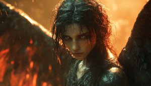 Dark Angel Wallpaper - Gothic Angel Wings 4K Wallpaper