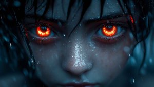 Red Eyes Anime Wallpaper for Desktop, Laptop in 4K
