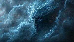Nebula Face Wallpaper, Abstract Cloud Wallpaper, Storm Cloud Wallpaper