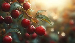 Red Cherries Wallpaper: Fresh Fruit, Nature, 4K Wallpaper