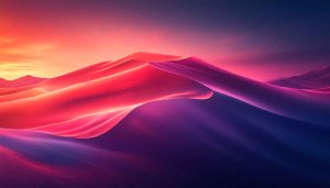 Colorful Desert Sunset Wallpaper, Aesthetic Landscape Wallpaper, 4k Desktop Background