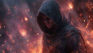 Hooded Warrior Wallpaper 4k - Fantasy Character Art