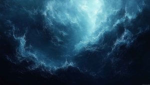 Ocean Wave Wallpaper: Dark Blue Sea 4K, Desktop Background