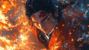 Anime Fire Wallpaper | Demon Slayer Wallpaper | 4K Anime Background