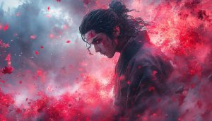 Samurai Wallpaper, Anime Wallpaper, Warrior Wallpaper, Red Theme Wallpaper 4k