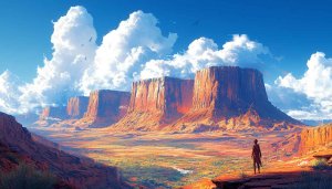 Majestic Canyon Landscape Wallpaper: 4K UHD Desktop Backgrounds