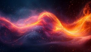 Fiery Nebula Wallpaper, Space Theme, Galaxy Desktop Background