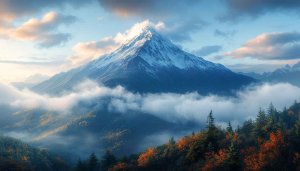 Snowy Mountain 4K Wallpaper for Desktop and Mobile Screen