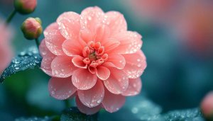 Pink Dahlia Flower Wallpaper: Floral Desktop Background in 4k