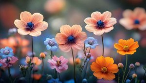 Floral Wallpaper: Anemone Flowers Wallpaper for Desktop, Laptop in 4K