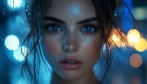 Blue Eyes Girl Wallpaper, Portrait Wallpaper, Female Model Wallpaper, 4k