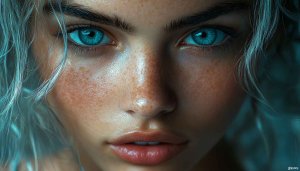 Blue Eyes Girl Wallpaper, Model Wallpaper, Beauty Wallpaper, Portrait Wallpaper
