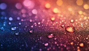 Abstract Water Drops Wallpaper, colorful Bokeh Background Image for Desktop