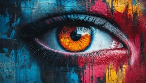 Abstract Eye Wallpaper: Colorful Art 4k Wallpaper for Desktop & Mobile