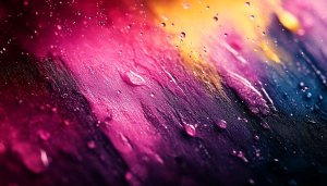 Colorful Abstract Wallpaper: Pink, Purple and Yellow 4K Background