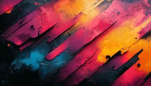 Abstract Art Wallpaper: Colorful Paint Strokes for Desktop & Mobile