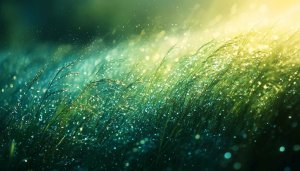 Nature Wallpaper: Green Grass With Water Droplets 4k Wallpaper