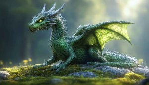 Green Dragon Wallpaper for Desktop, Laptop - 4K HD