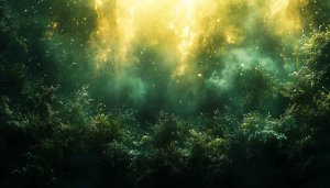 Enchanted Forest Wallpaper: Dreamy Fantasy Landscape for Desktop Backgrounds