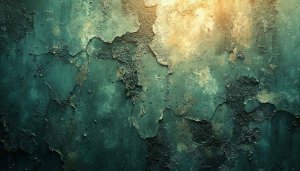 Grunge Texture Wallpaper, Dark Green Aesthetic, 4K Wallpaper for Desktop