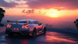 Nissan GTR Wallpaper - Car Wallpaper, Sunset Wallpaper, 4K Wallpaper
