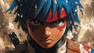 Anime Warrior Wallpaper - Cool Anime Boy Character Art