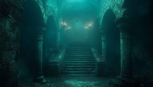 Mysterious Dungeon Wallpaper, Dark Fantasy Wallpaper, Scary Architecture Wallpaper