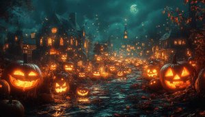 Halloween Pumpkin Wallpaper - Spooky Night, Desktop Backgrounds, 4K