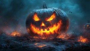 Halloween Wallpaper: Spooky Pumpkin Wallpaper, Scary Night Backgrounds, 4k