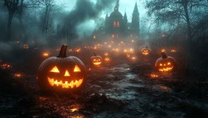 Spooky Halloween Pumpkin Wallpaper for Desktop, Laptop in 4K