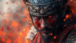 Samurai Warrior Wallpaper, Japanese Art, 4k Wallpaper, Desktop Wallpaper
