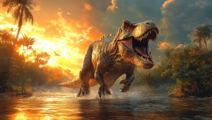 T-Rex Wallpaper: Dinosaur Wallpaper, Jurassic Era Wallpaper, 4K Desktop