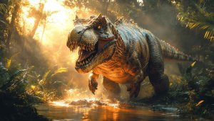 Awesome Dinosaur Wallpaper: Jurassic Era T-Rex 4k Background
