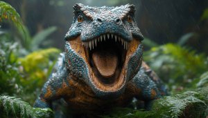 Fearsome Dinosaur Wallpaper: HD Reptile Background for Mobile and Desktop