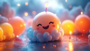Birthday wallpaper: Celebration, party, festive, happiness, kawaii wallpaper