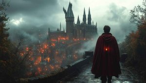 Hogwarts Castle Wallpaper, Harry Potter Theme, Magical School, Fantasy Art