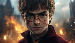 Harry Potter wallpaper: Daniel Radcliffe, Hogwarts battle 4k wallpaper