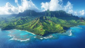 Tropical Island Scenery Wallpaper for Desktop and Mobile