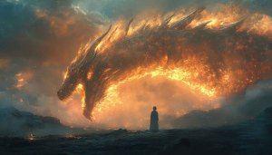 Fiery Dragon Wallpaper: Fantasy Art, 4K, Gaming, and Desktop