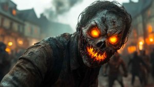 Scary Zombie Wallpaper, Halloween Wallpaper, Horror Wallpaper, 4K Wallpaper