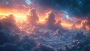 Stunning Sky Cloud Wallpaper - Aesthetic Cloudscape Scenery