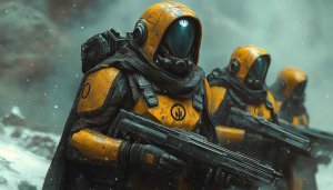 Sci-Fi Soldiers Wallpaper: Futuristic Armor, 4K, Desktop Backgrounds