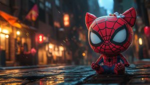 Cute Spider-Man Wallpaper, Cartoon Wallpaper, 4k Superhero Wallpaper