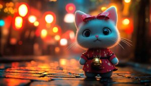 Cute Cat Wallpaper, Anime Cat Wallpaper, Adorable Pet Wallpaper