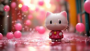 Cute Hello Kitty Wallpaper - Pink Aesthetic Background Image